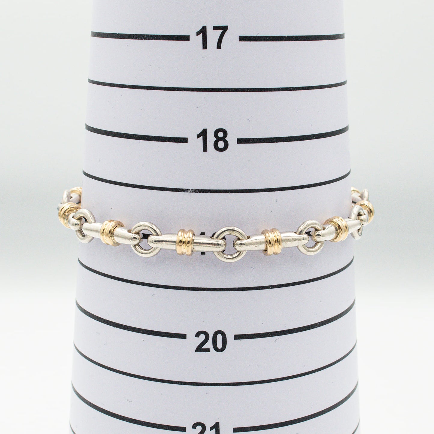 ヴィンテージ ティファニー ブライドル リンク ブレスレット シルバー 18K コンビ 1990's サイズ