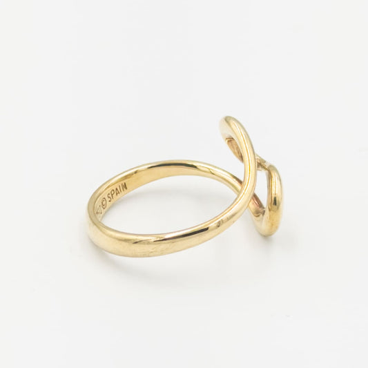 ヴィンテージ ティファニー エルサ・ぺレッティ オープンウェーブ リング 8号 18K