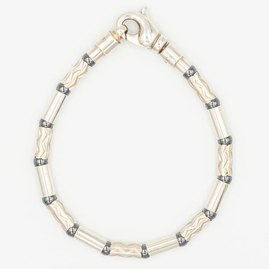 ティファニー エッチド ブレスレット アズテック ジグザグ ヘマタイト