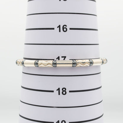 ティファニー エッチド ブレスレット アズテック ジグザグ ヘマタイト