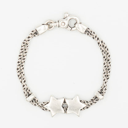 ティファニー ダブルロープ スター ブレスレット