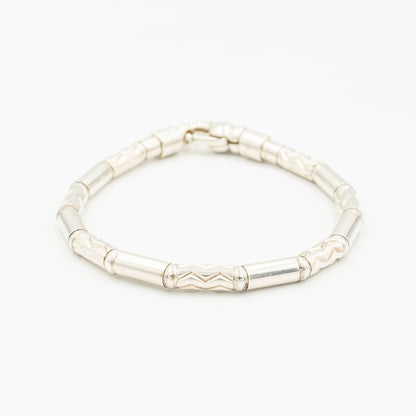 ティファニー エッチド ブレスレット アズテック ジグザグ シルバー