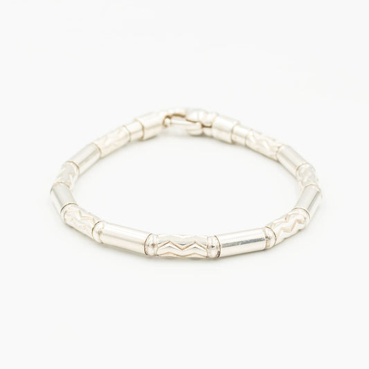 ティファニー エッチド ブレスレット アズテック ジグザグ シルバー