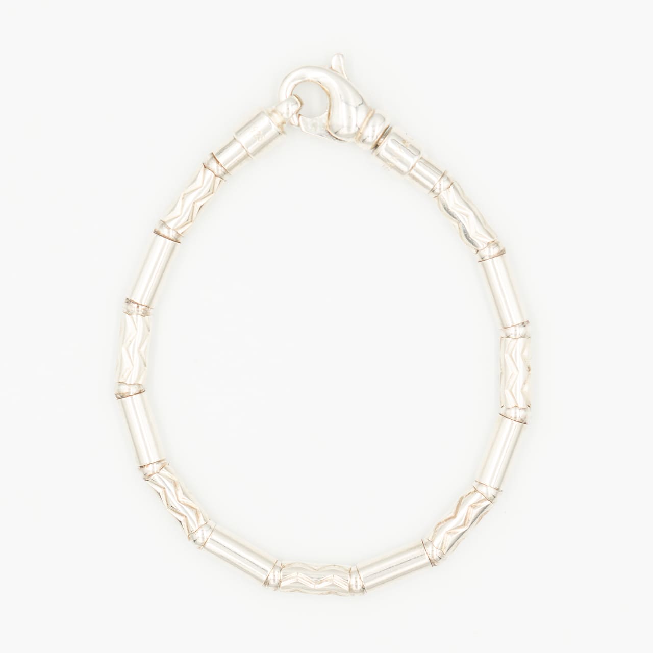 ティファニー エッチド ブレスレット アズテック ジグザグ シルバー