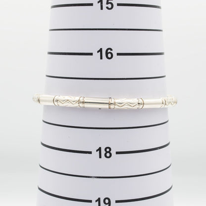 ティファニー エッチド ブレスレット アズテック ジグザグ シルバー