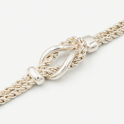 ティファニー センターノット ダブルロープ ブレスレット