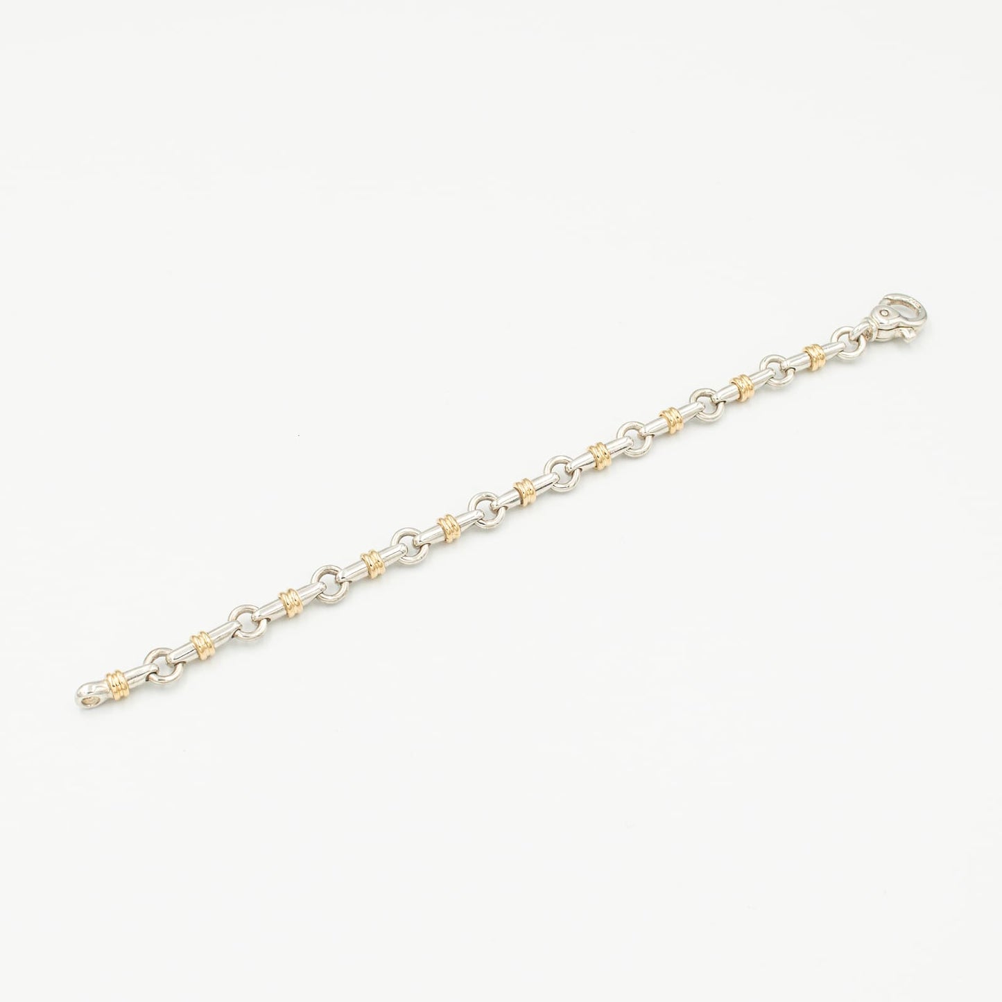 ヴィンテージ ティファニー ブライドル リンク ブレスレット シルバー 18K コンビ 1990's