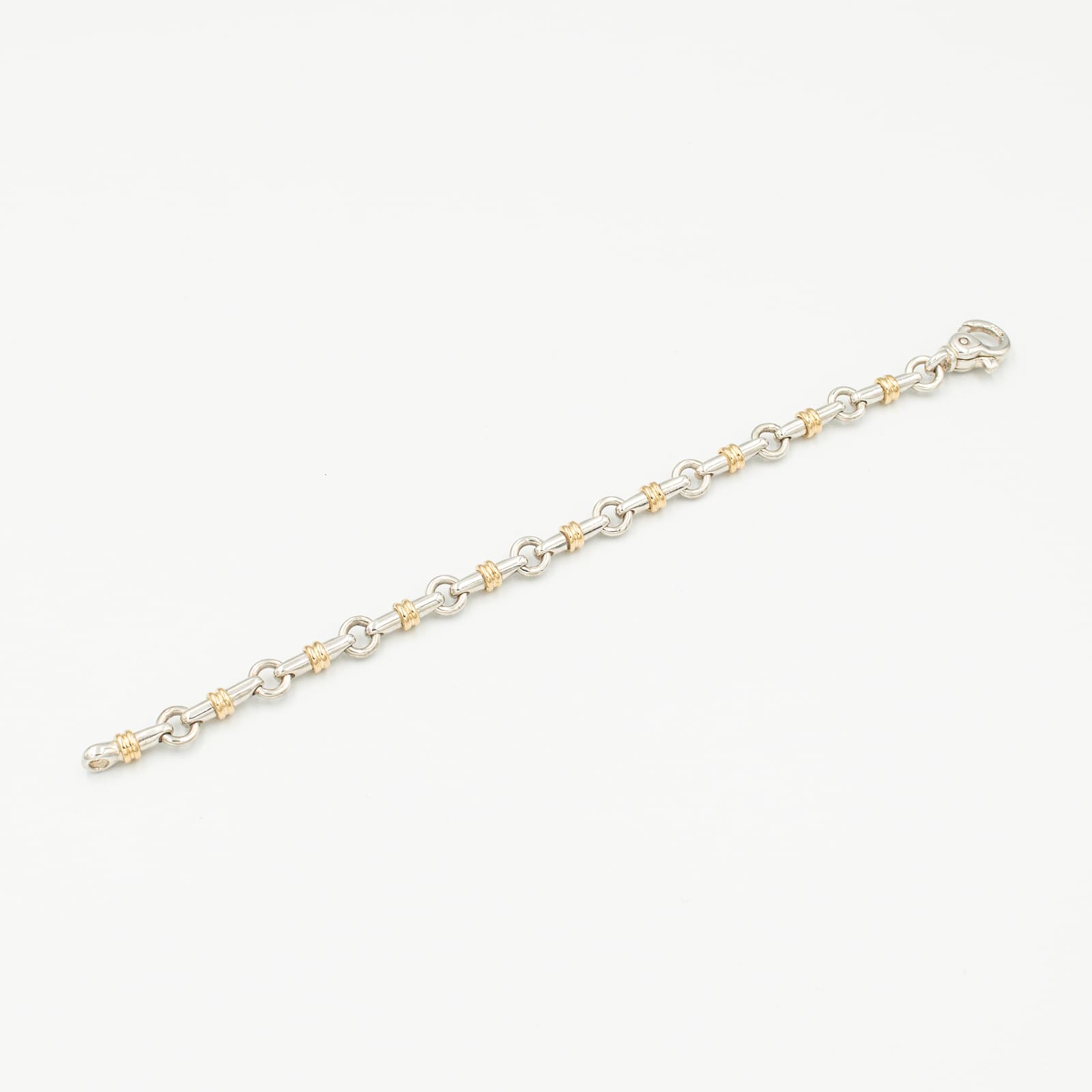 ヴィンテージ ティファニー ブライドル リンク ブレスレット シルバー 18K コンビ 1990's