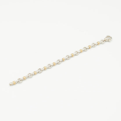 ヴィンテージ ティファニー ブライドル リンク ブレスレット シルバー 18K コンビ 1990's