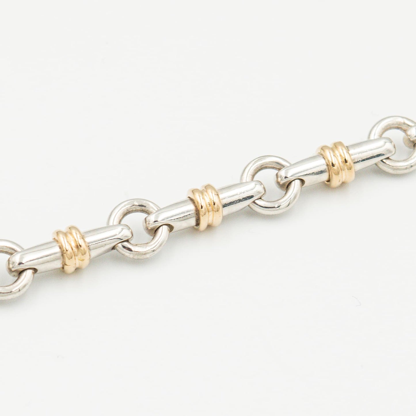 ヴィンテージ ティファニー ブライドル リンク ブレスレット シルバー 18K コンビ 1990's