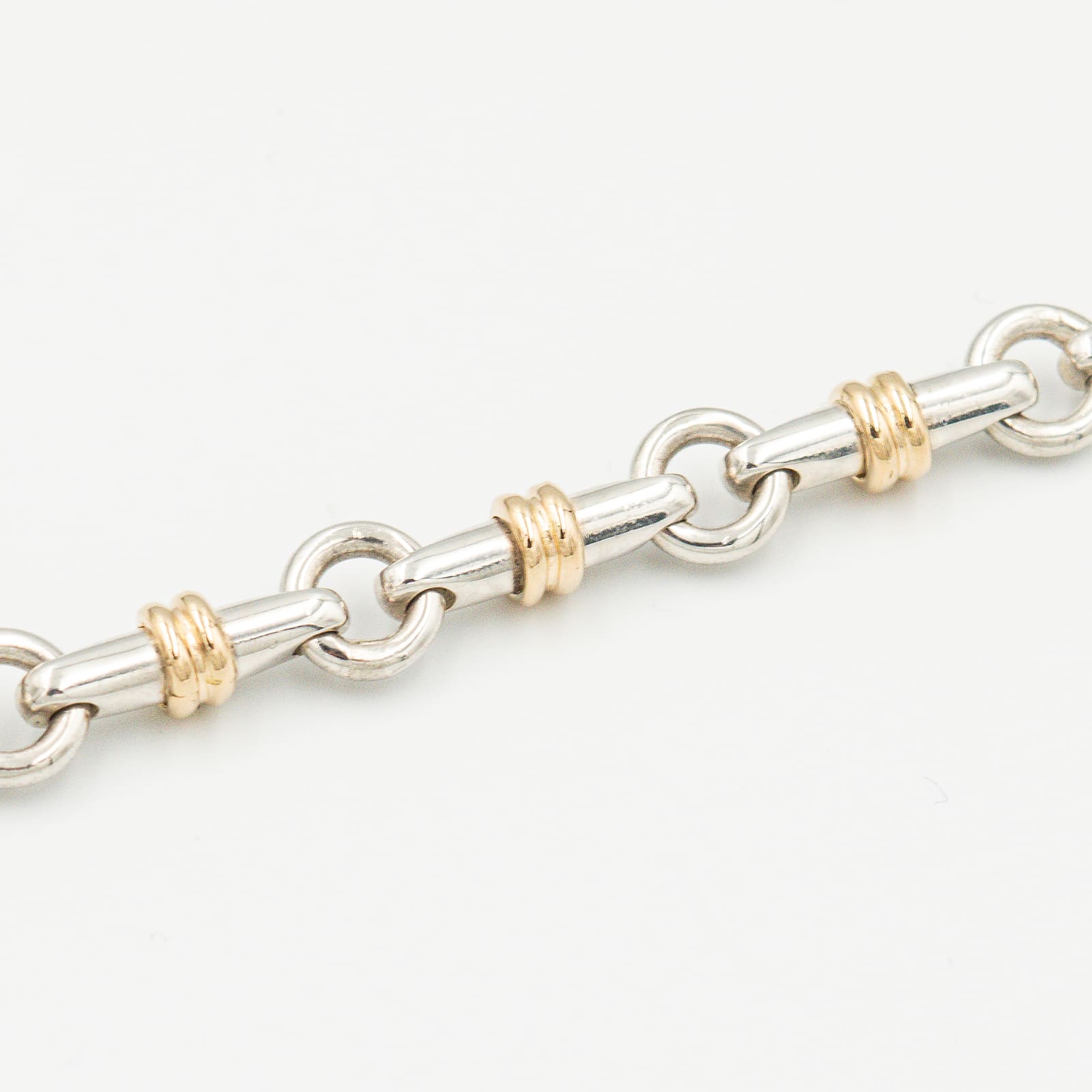ヴィンテージ ティファニー ブライドル リンク ブレスレット シルバー 18K コンビ 1990's