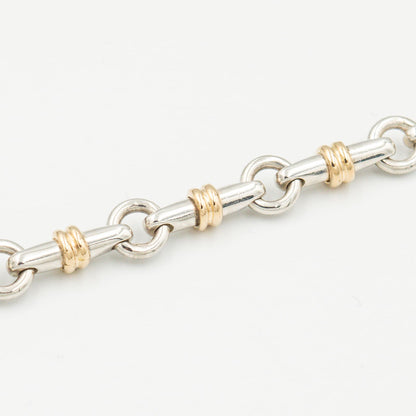 ヴィンテージ ティファニー ブライドル リンク ブレスレット シルバー 18K コンビ 1990's