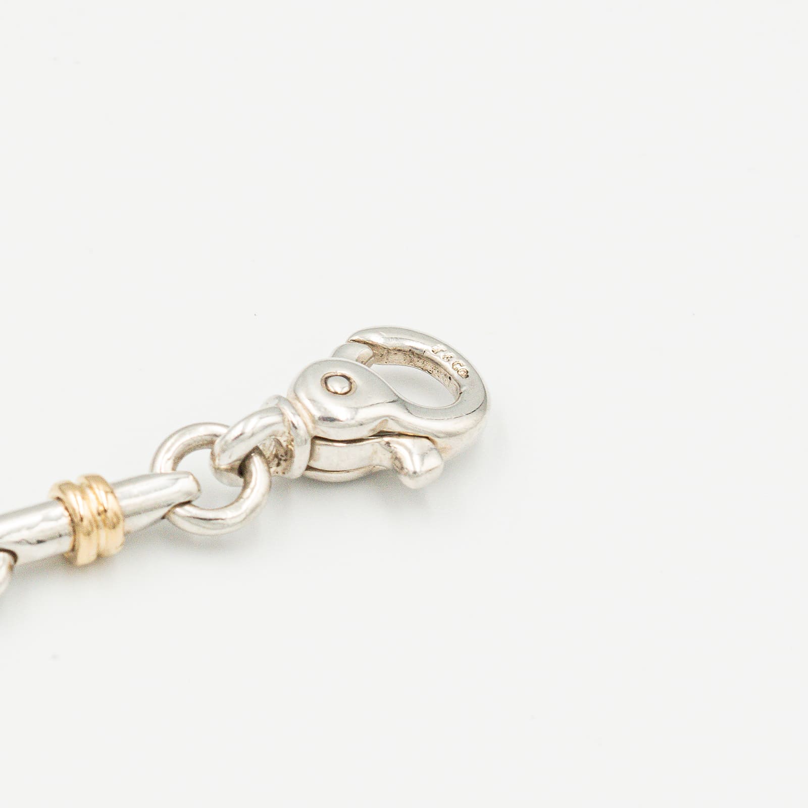 ヴィンテージ ティファニー ブライドル リンク ブレスレット シルバー 18K コンビ 1990's