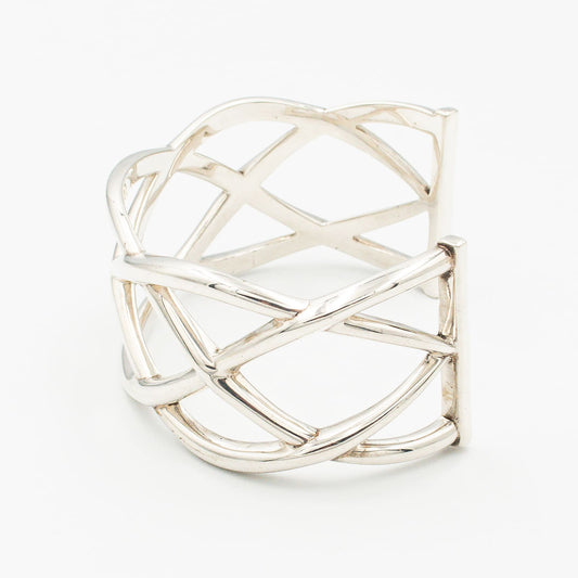 ティファニー ケルティック ノット ワイド カフ バングル