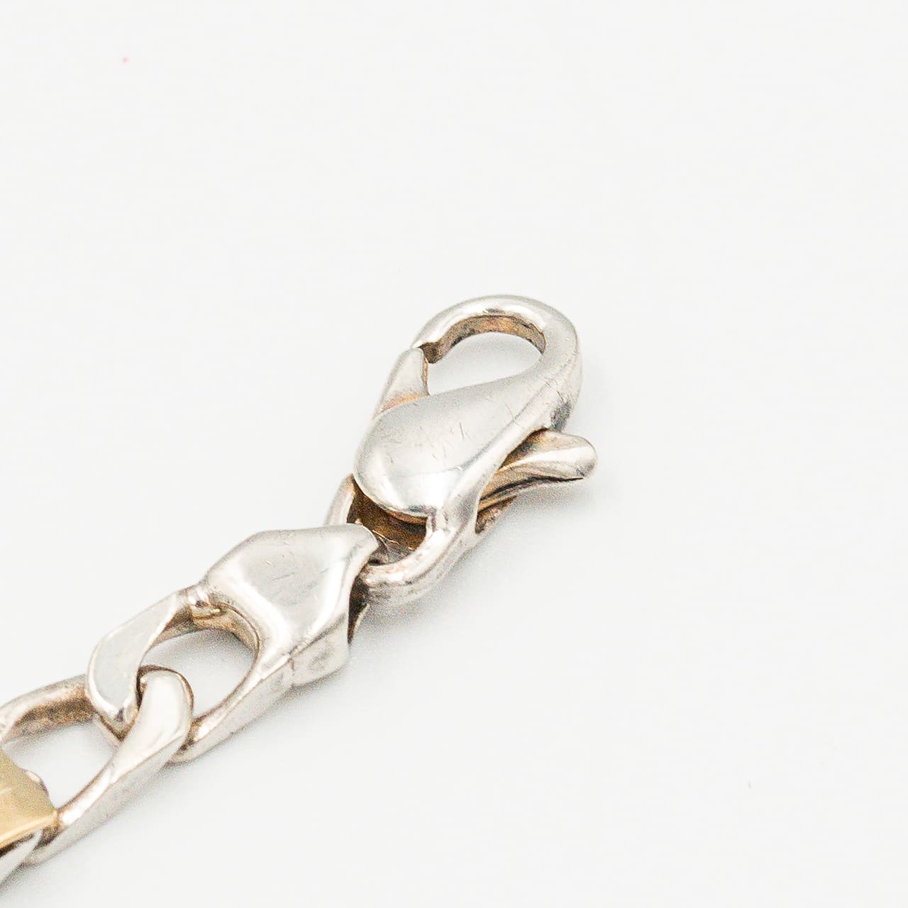 ヴィンテージ ティファニー フィガロチェーン ブレスレット シルバー 18K コンビ 1990's