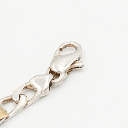ヴィンテージ ティファニー フィガロチェーン ブレスレット シルバー 18K コンビ 1990's