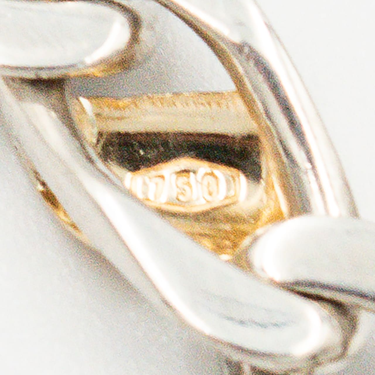 ヴィンテージ ティファニー フィガロチェーン ブレスレット シルバー 18K コンビ 1990's 刻印