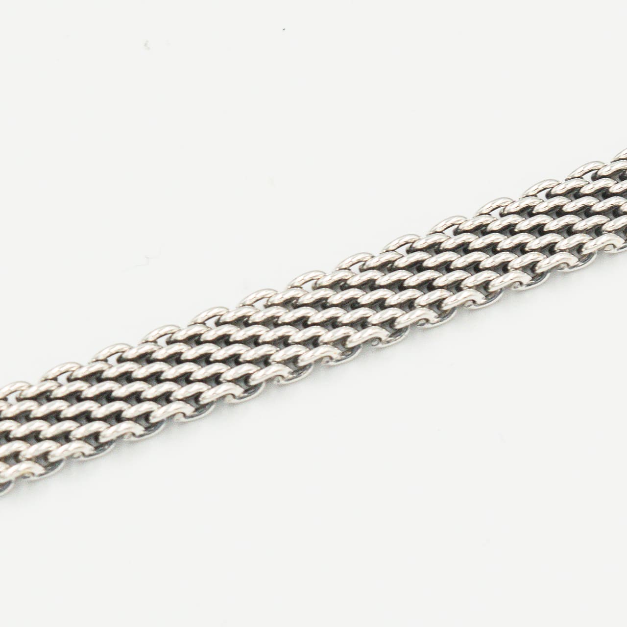 ヴィンテージ ティファニー メッシュ ブレスレット 20.7cm シルバー