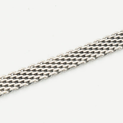 ヴィンテージ ティファニー メッシュ ブレスレット 20.7cm シルバー