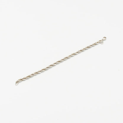 ヴィンテージ ティファニー シック ツイストロープ ブレスレット 18.7cm シルバー 18K コンビ 1990's