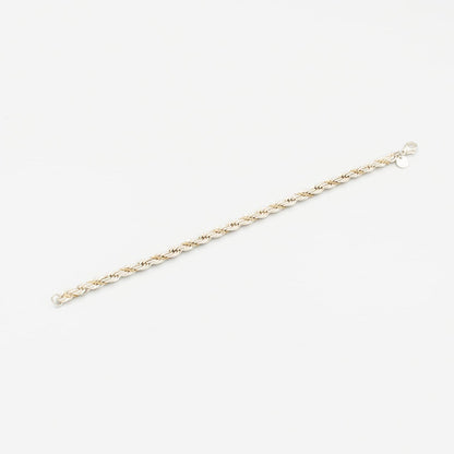 ヴィンテージ ティファニー シック ツイストロープ ブレスレット 18.9cm シルバー 18K コンビ 1990's
