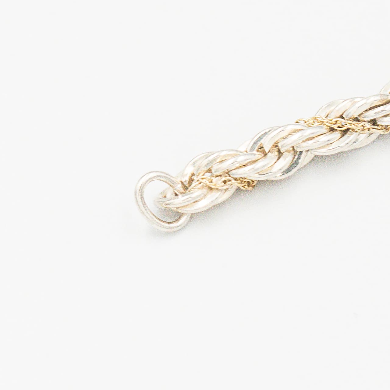 ヴィンテージ ティファニー シック ツイストロープ ブレスレット 18.9cm シルバー 18K コンビ 1990's
