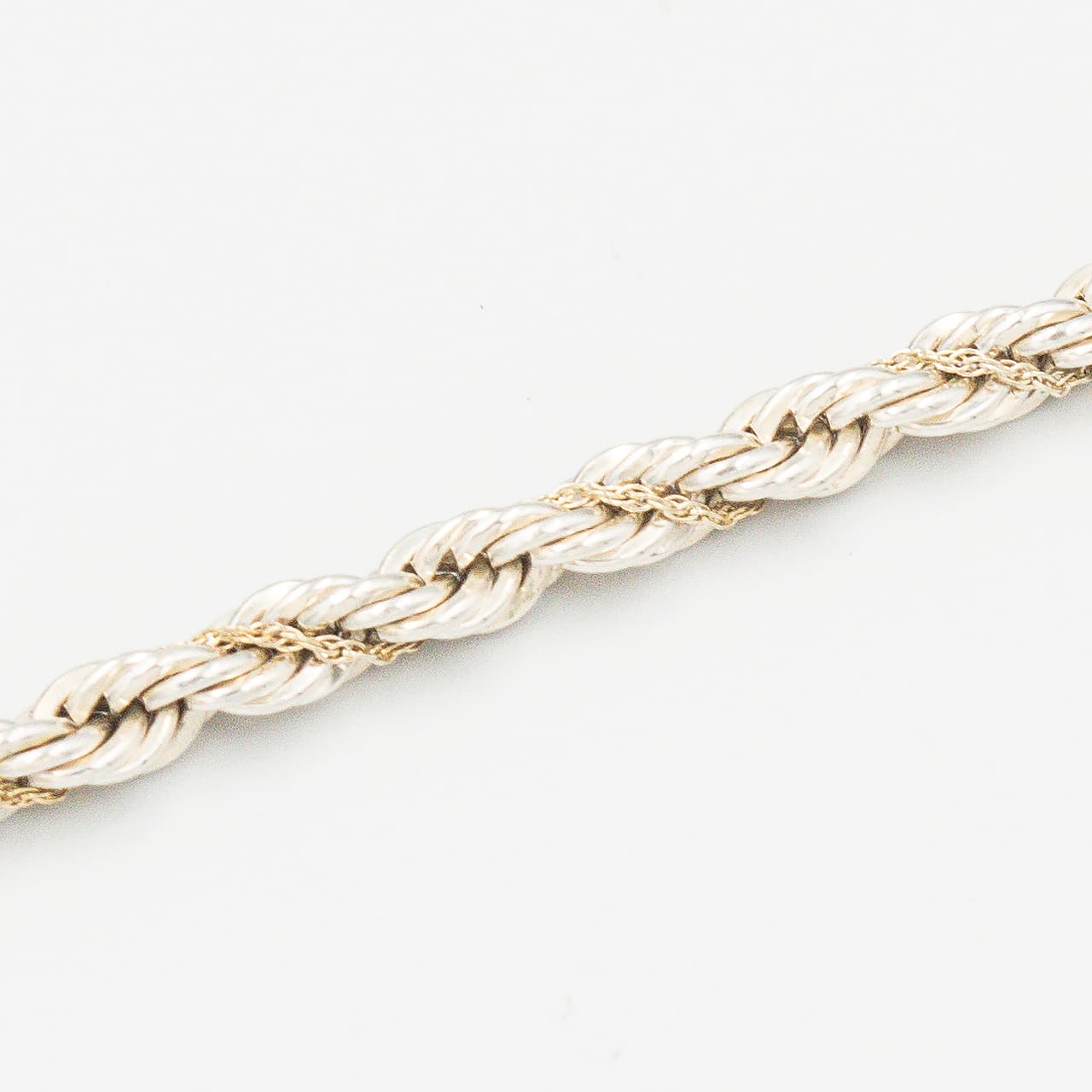 ヴィンテージ ティファニー シック ツイストロープ ブレスレット 18.9cm シルバー 18K コンビ 1990's