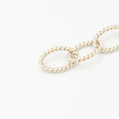 ティファニー ツイスト オーバル リンク ブレスレット 20.7cm シルバー
