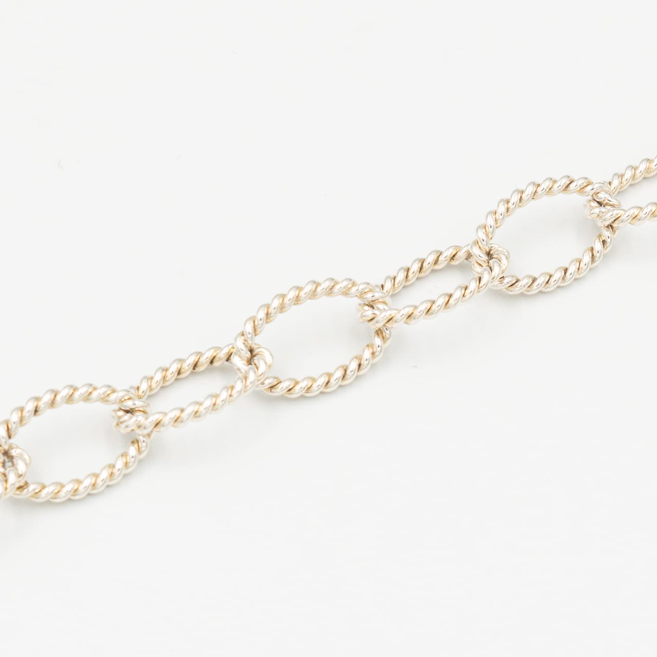 ティファニー ツイスト オーバル リンク ブレスレット 20.7cm シルバー