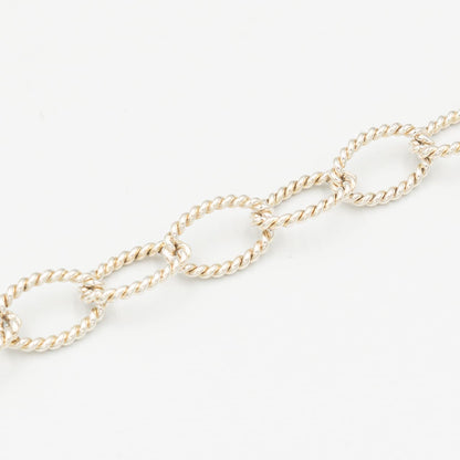 ティファニー ツイスト オーバル リンク ブレスレット 20.7cm シルバー