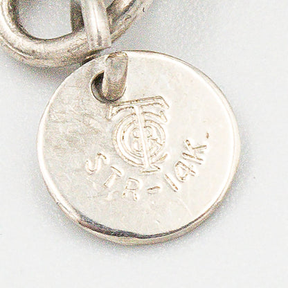 ヴィンテージ ティファニー シック ツイストロープ ブレスレット 18.2cm シルバー 14K コンビ 1980's