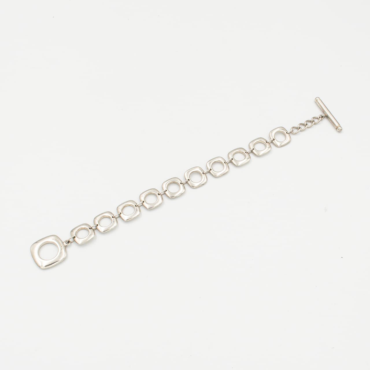 ティファニー クッションリンク ブレスレット 19.9cm シルバー