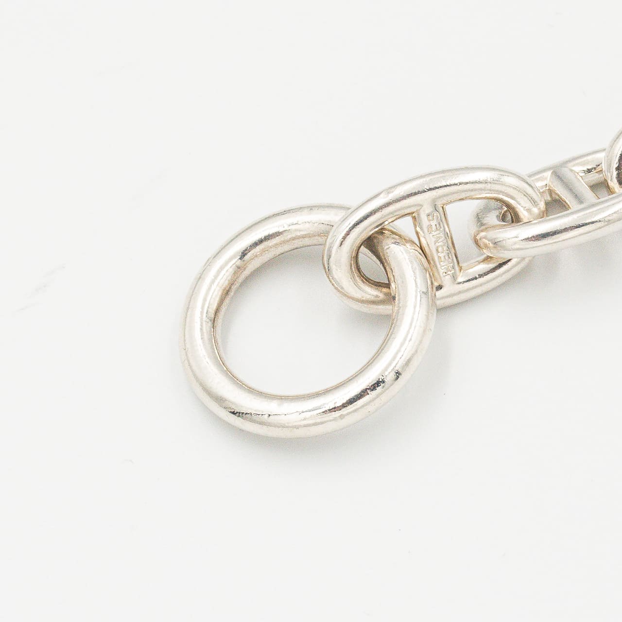 マルジェラ期 エルメス シェーヌダンクル TGM ブレスレット 12コマ 23.7cm シルバー 2000's