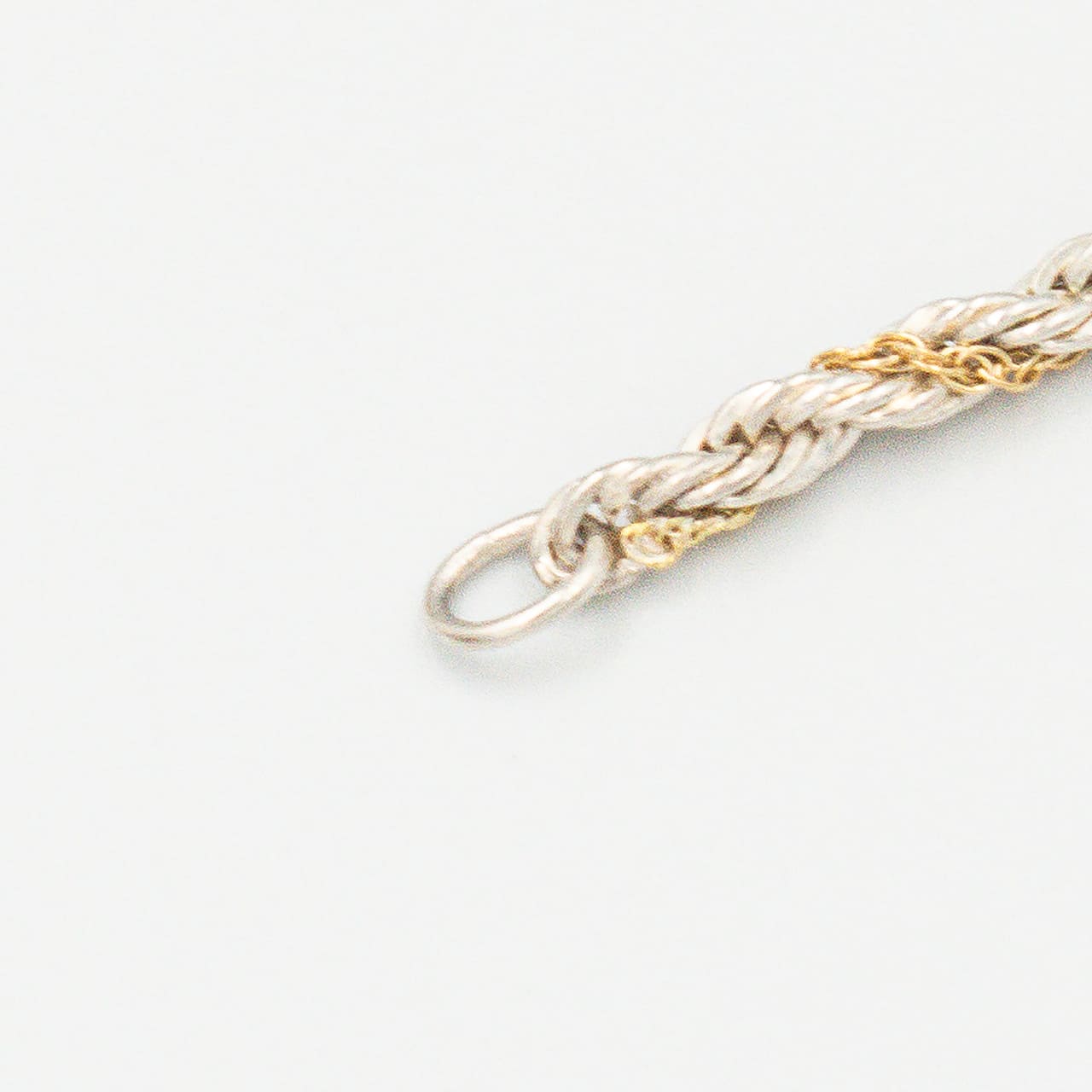 ヴィンテージ ティファニー シン ツイストロープ ブレスレット 18.4cm シルバー 18K コンビ 1990's