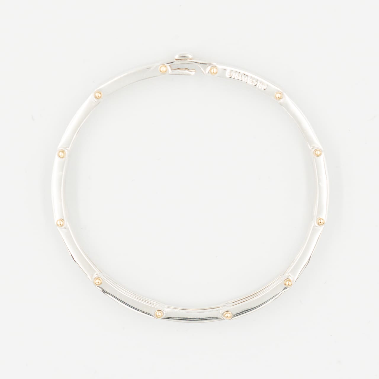 ティファニー ゲートリンク ブレスレット 20.5cm シルバー 18K コンビ 2000's