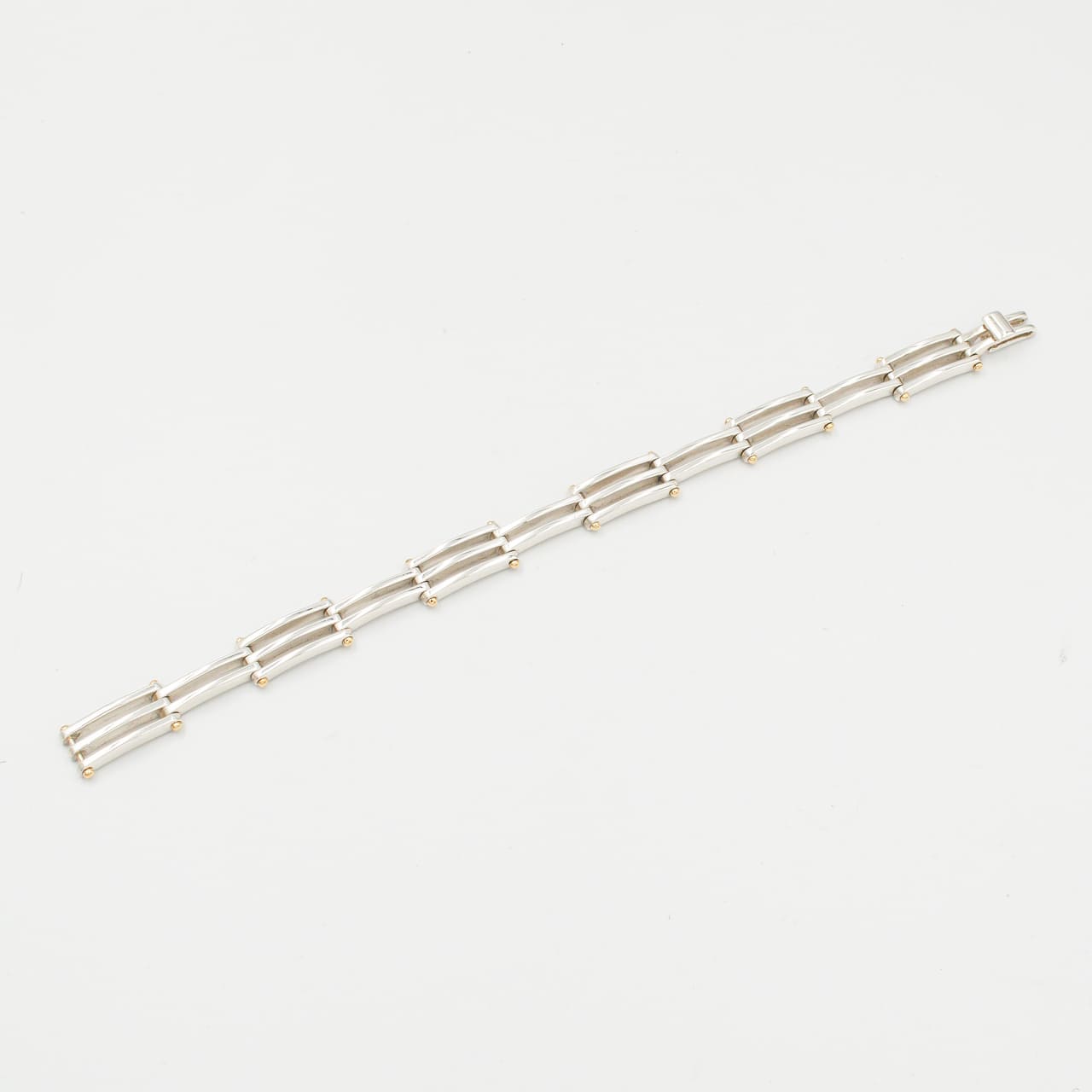 ティファニー ゲートリンク ブレスレット 20.5cm シルバー 18K コンビ 2000's