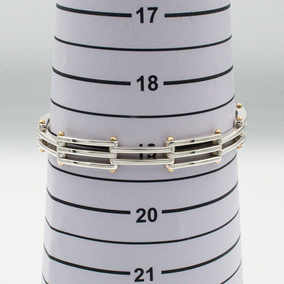 ティファニー ゲートリンク ブレスレット 20.5cm シルバー 18K コンビ 2000's