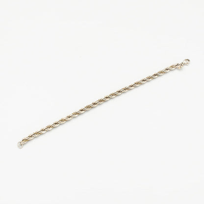 ヴィンテージ ティファニー シック ツイストロープ ブレスレット 18.7cm シルバー 18K コンビ 1990's