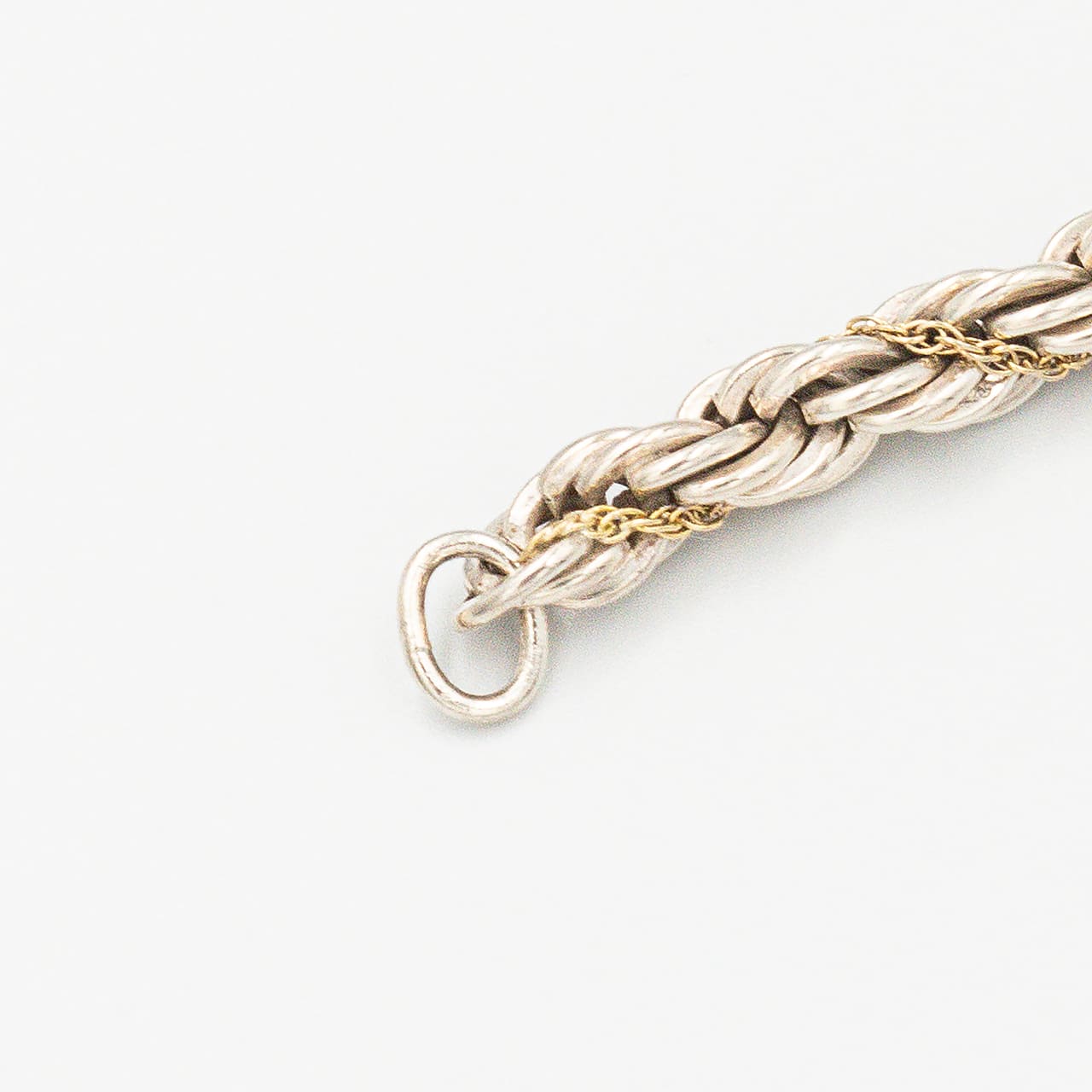 ヴィンテージ ティファニー シック ツイストロープ ブレスレット 18.7cm シルバー 18K コンビ 1990's