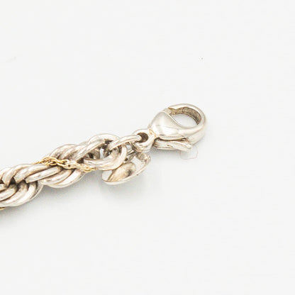 ヴィンテージ ティファニー シック ツイストロープ ブレスレット 18.7cm シルバー 18K コンビ 1990's