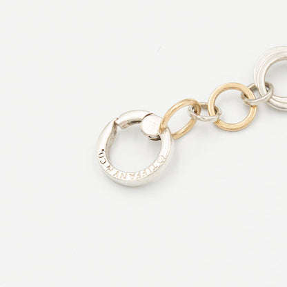 ティファニー サークル リンク ブレスレット 21.3cm シルバー 18K コンビ