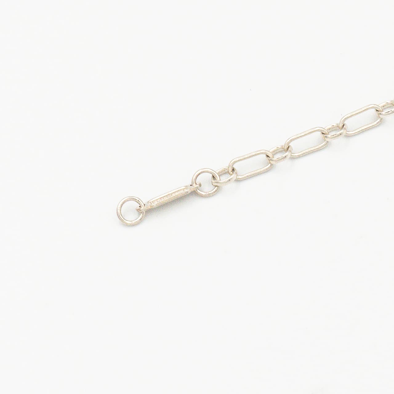 ティファニー ラウンド ロック チャーム ブレスレット 18.2cm シルバー 18K コンビ