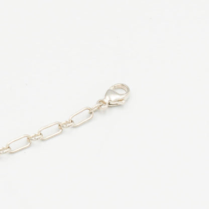 ティファニー ラウンド ロック チャーム ブレスレット 18.2cm シルバー 18K コンビ