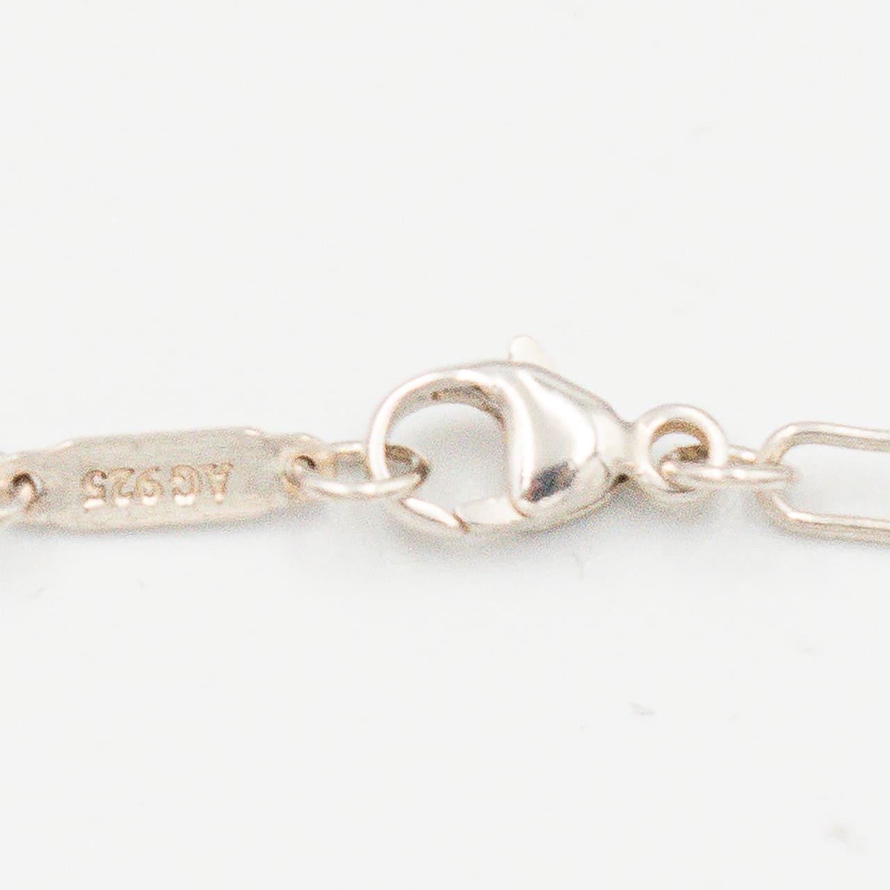 ティファニー ラウンド ロック チャーム ブレスレット 18.2cm シルバー 18K コンビ