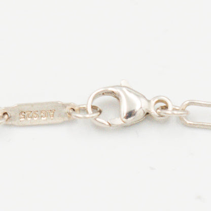 ティファニー ラウンド ロック チャーム ブレスレット 18.2cm シルバー 18K コンビ
