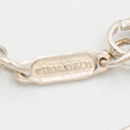 ティファニー ラウンド ロック チャーム ブレスレット 18.2cm シルバー 18K コンビ