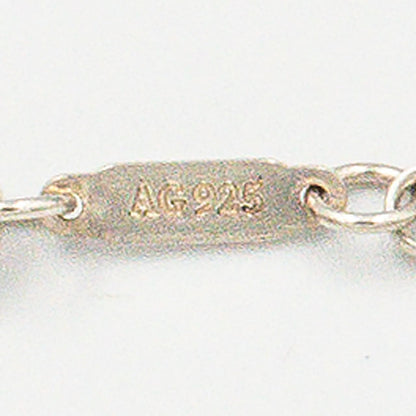 ティファニー ラウンド ロック チャーム ブレスレット 18.2cm シルバー 18K コンビ
