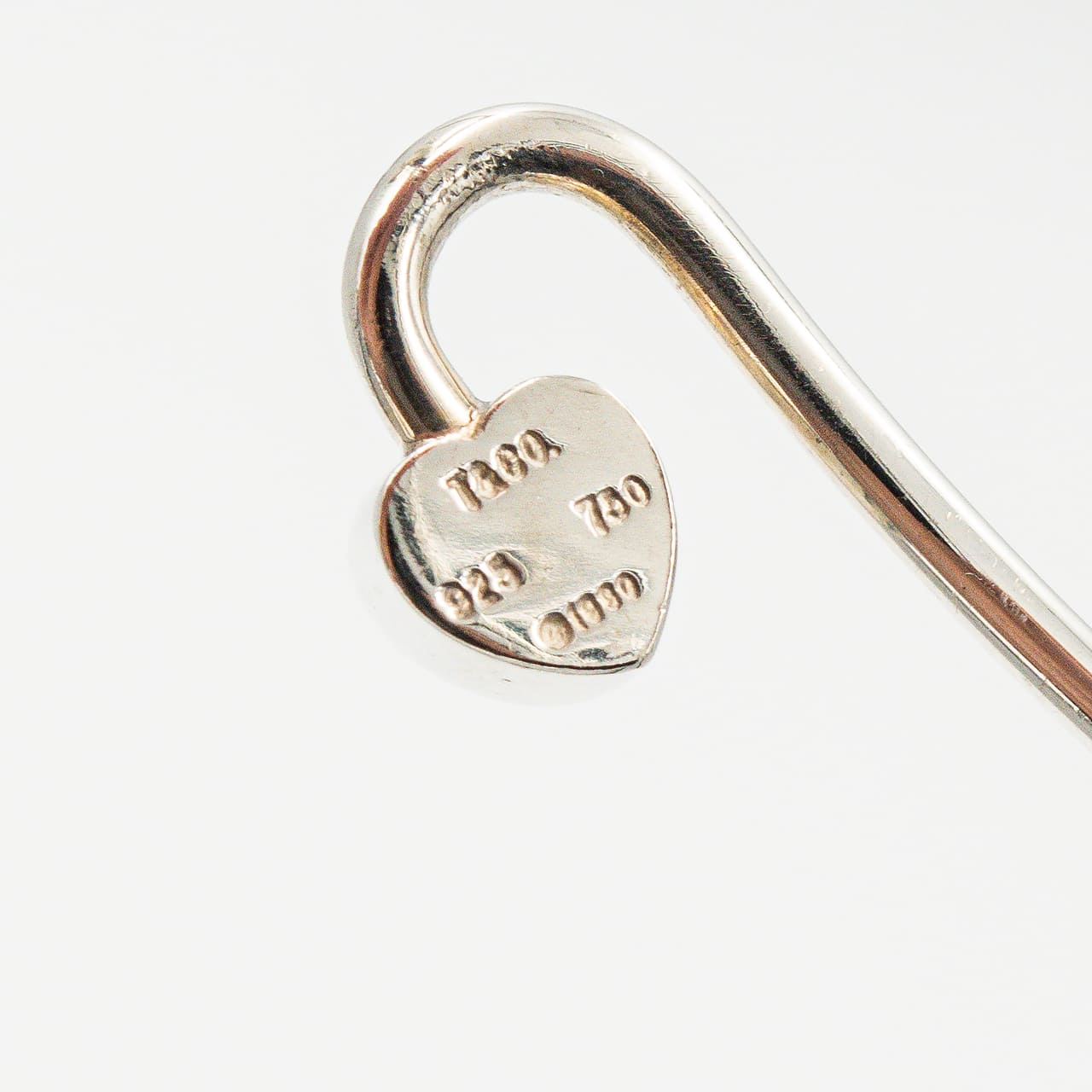 ヴィンテージ ティファニー ダブルハート フック バングル シルバー 18K コンビ 1990