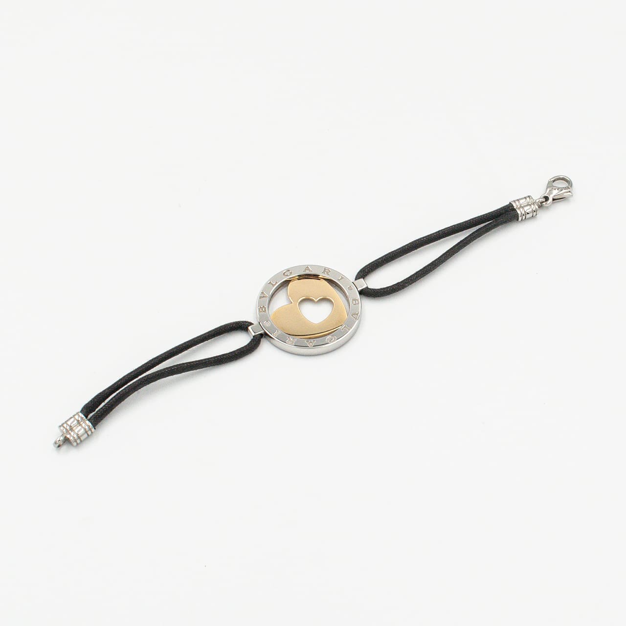 ブルガリ トンドハート ブレスレット 15.2cm ステンレススチール 18K コンビ