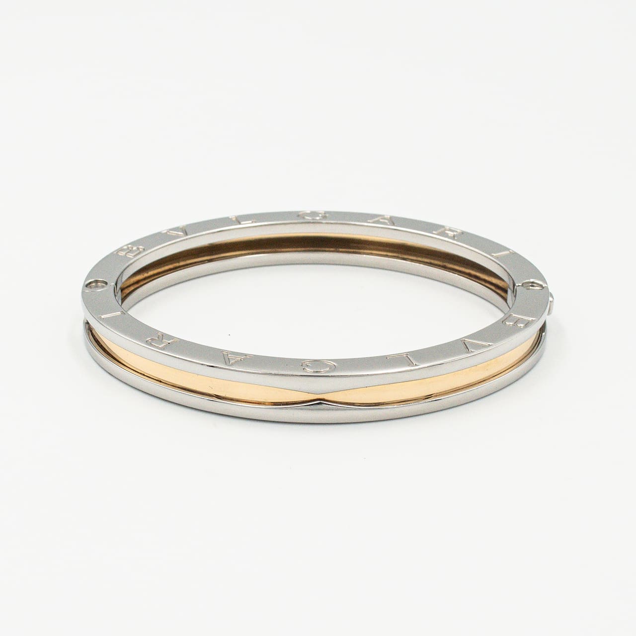 ブルガリ ビーゼロワン バングル ステンレススチール 18K コンビ